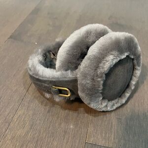 UGG Gray Shearling Earmuffs